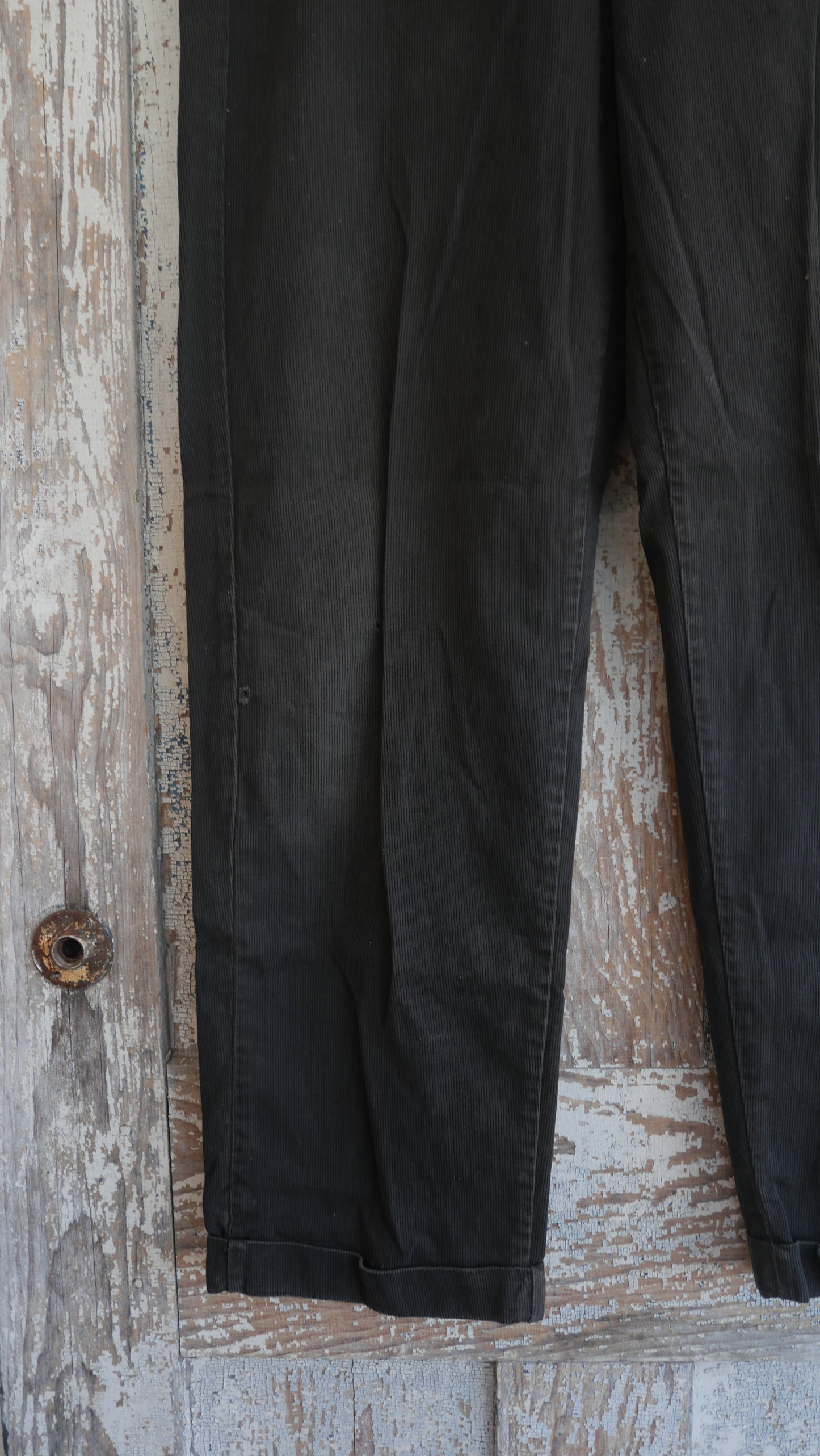 1950s Black Repaired Pants | 30