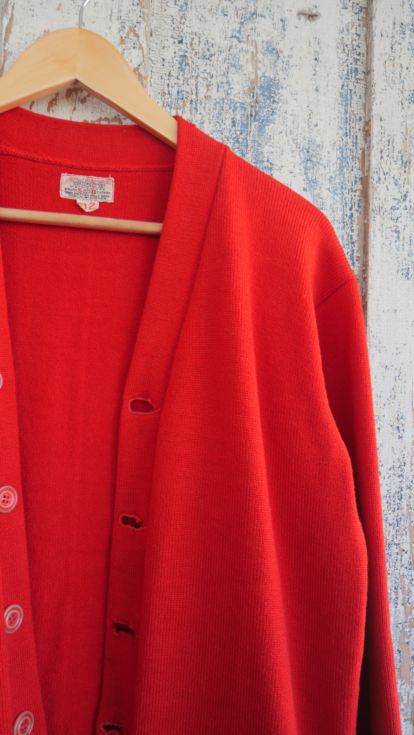 1960s Red Cardigan | L