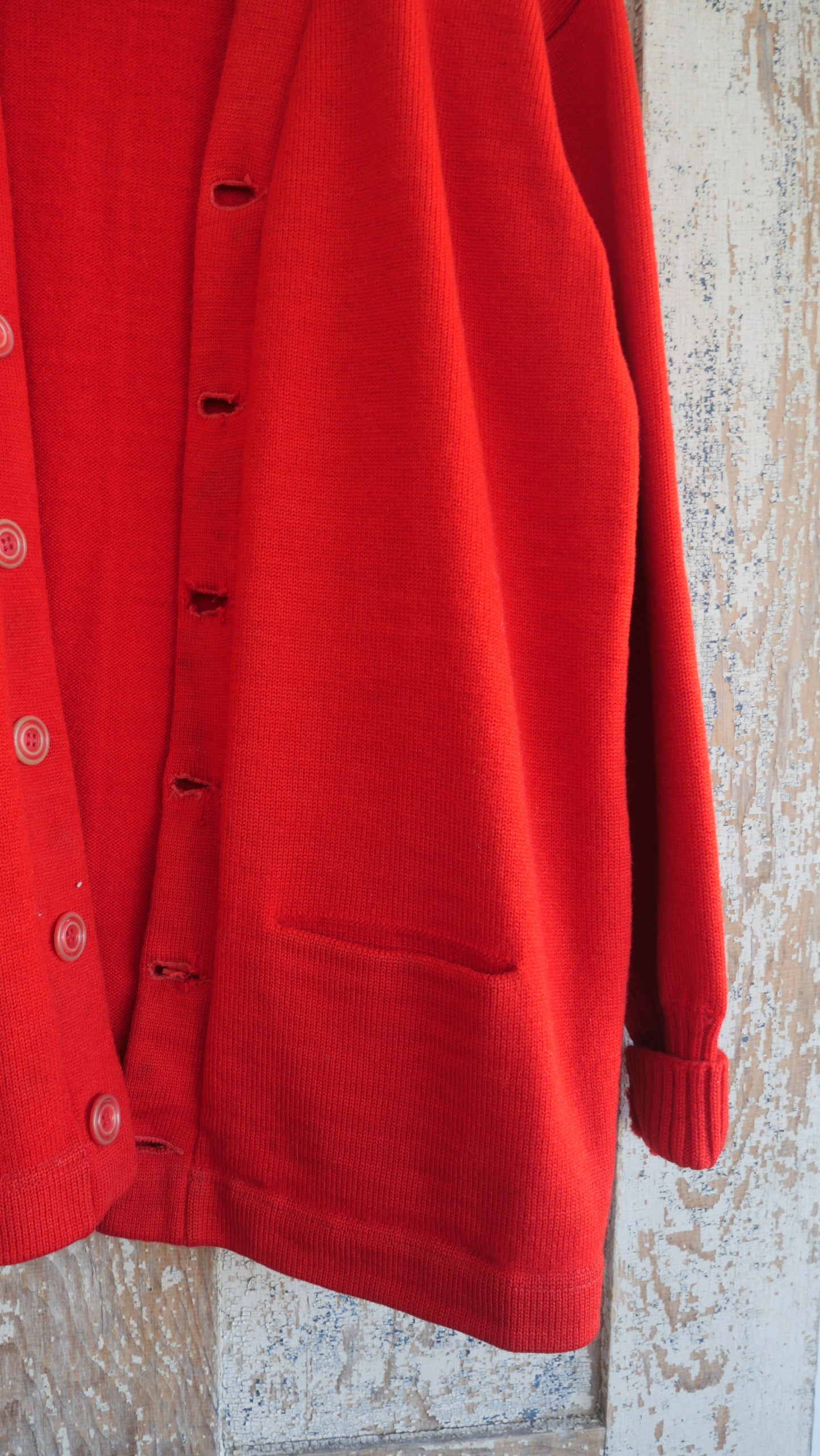 1960s Red Cardigan | L