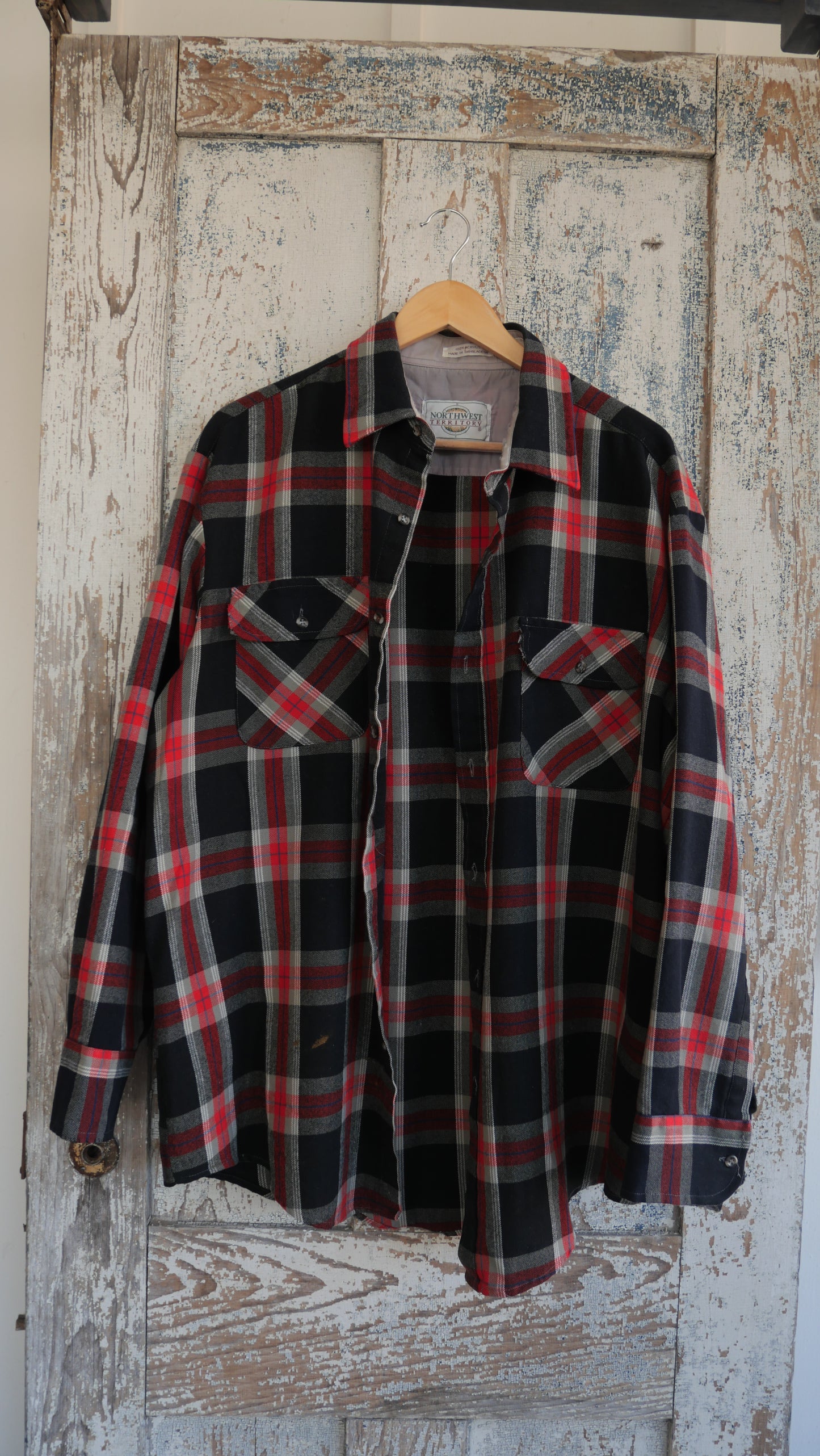 1990s Plaid Flannel | XL