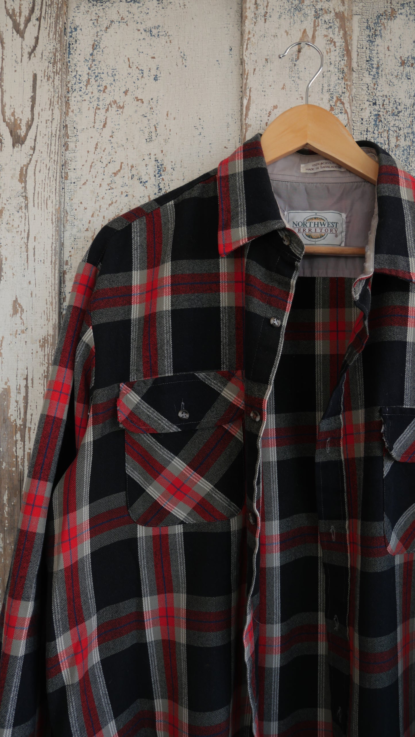 1990s Plaid Flannel | XL