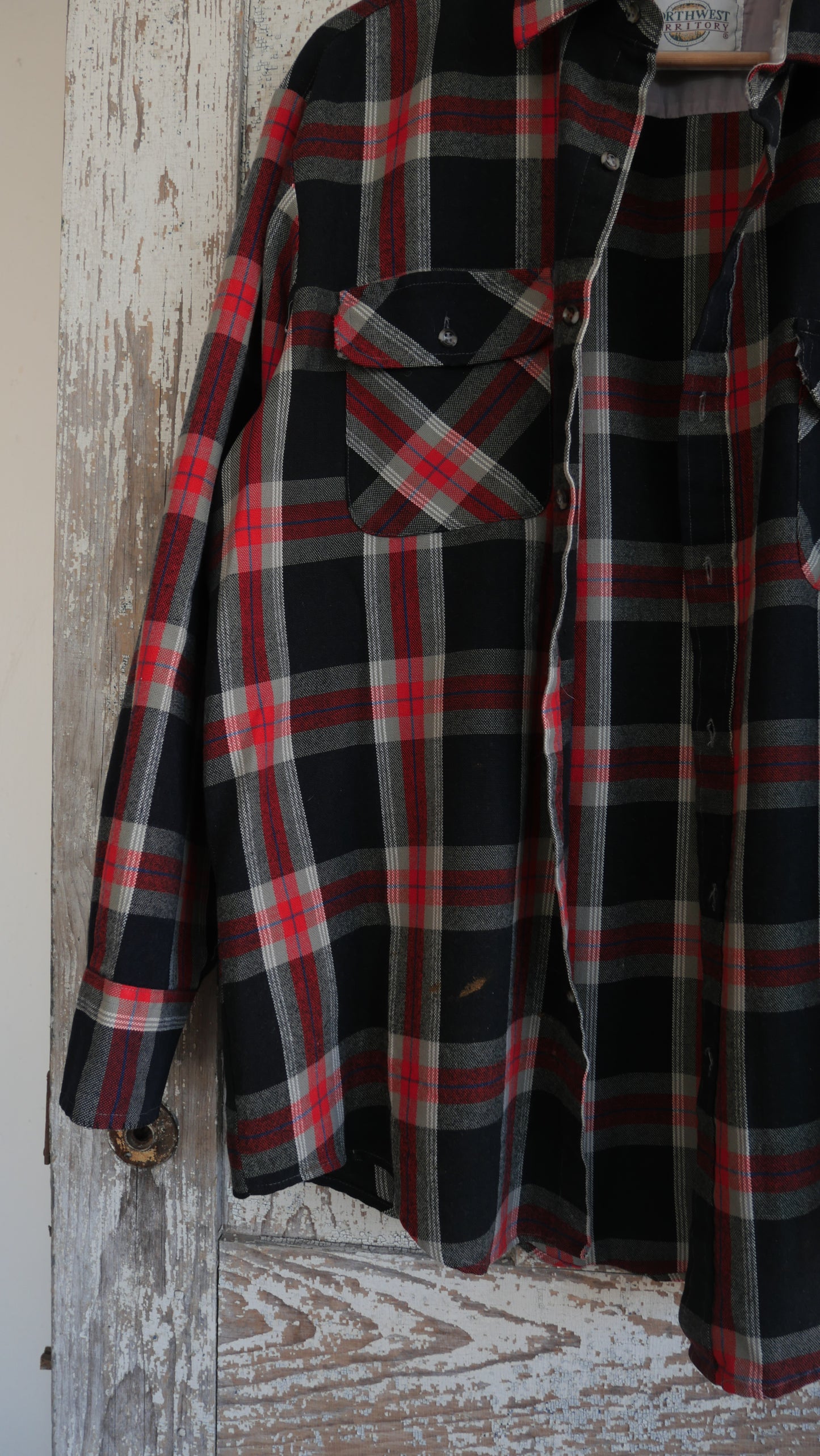 1990s Plaid Flannel | XL