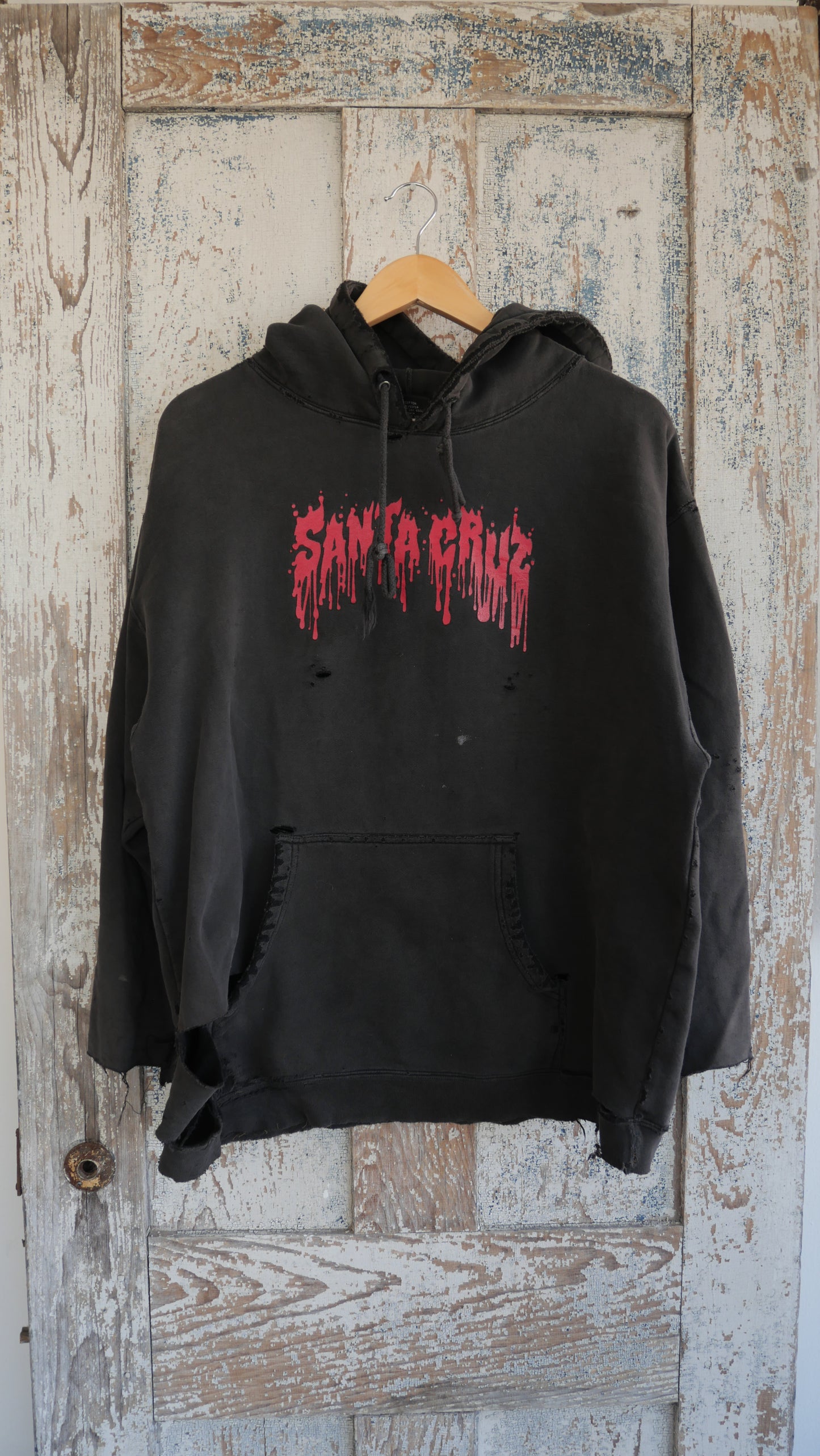 1990s Distressed Santa Cruz Hoodie | L