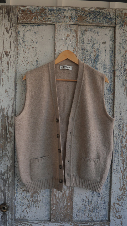 1980s Button Up Vest | L