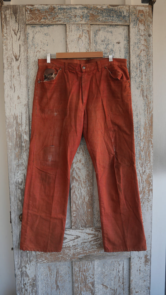 1970s Studded Flared Pants | 34