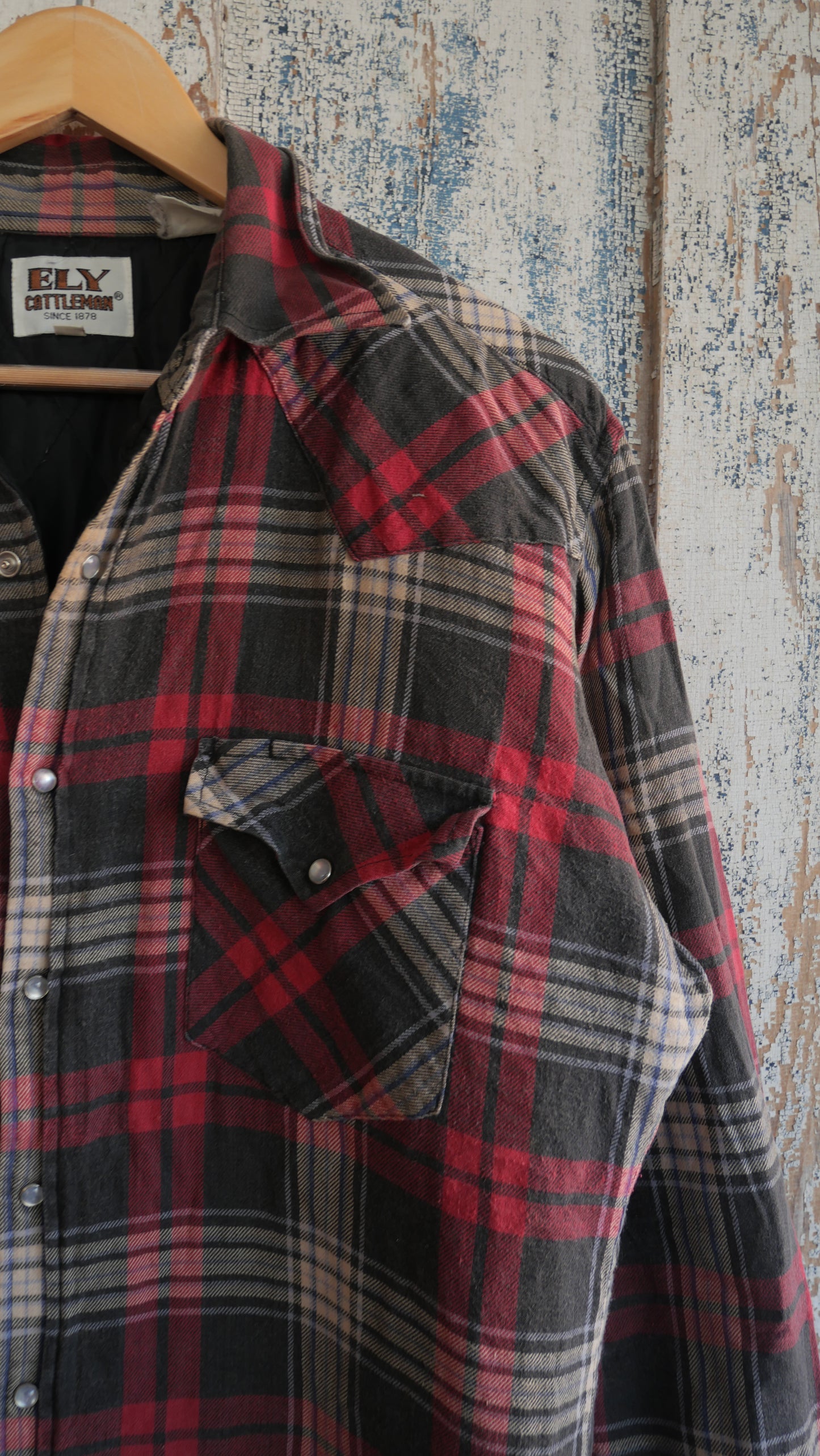 1980s Pearl Snap Flannel | L