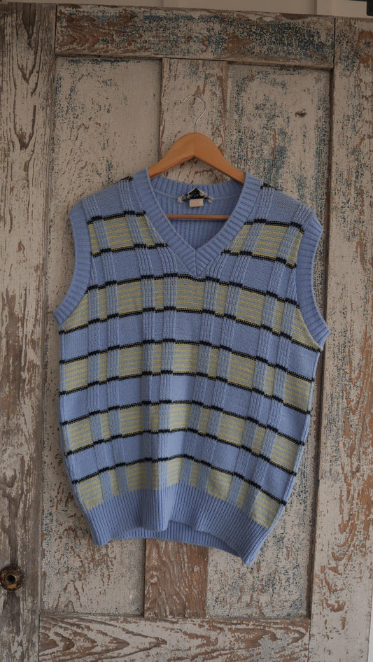 1970s Knit Sweater Vest | M