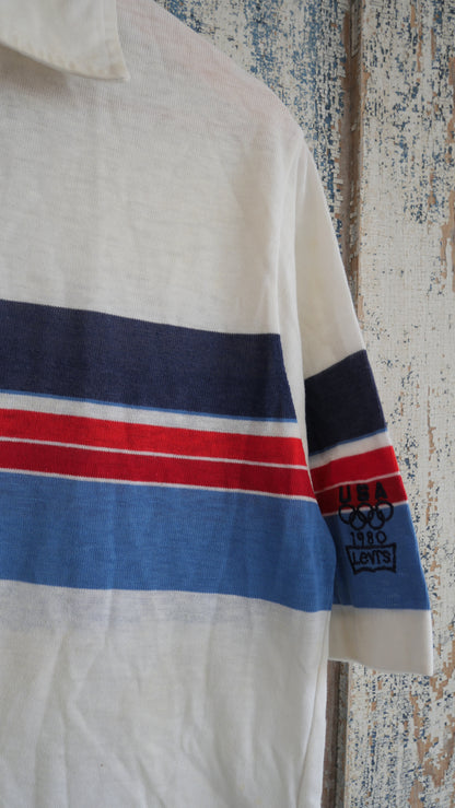 1980s Olympic Collared Shirt | L