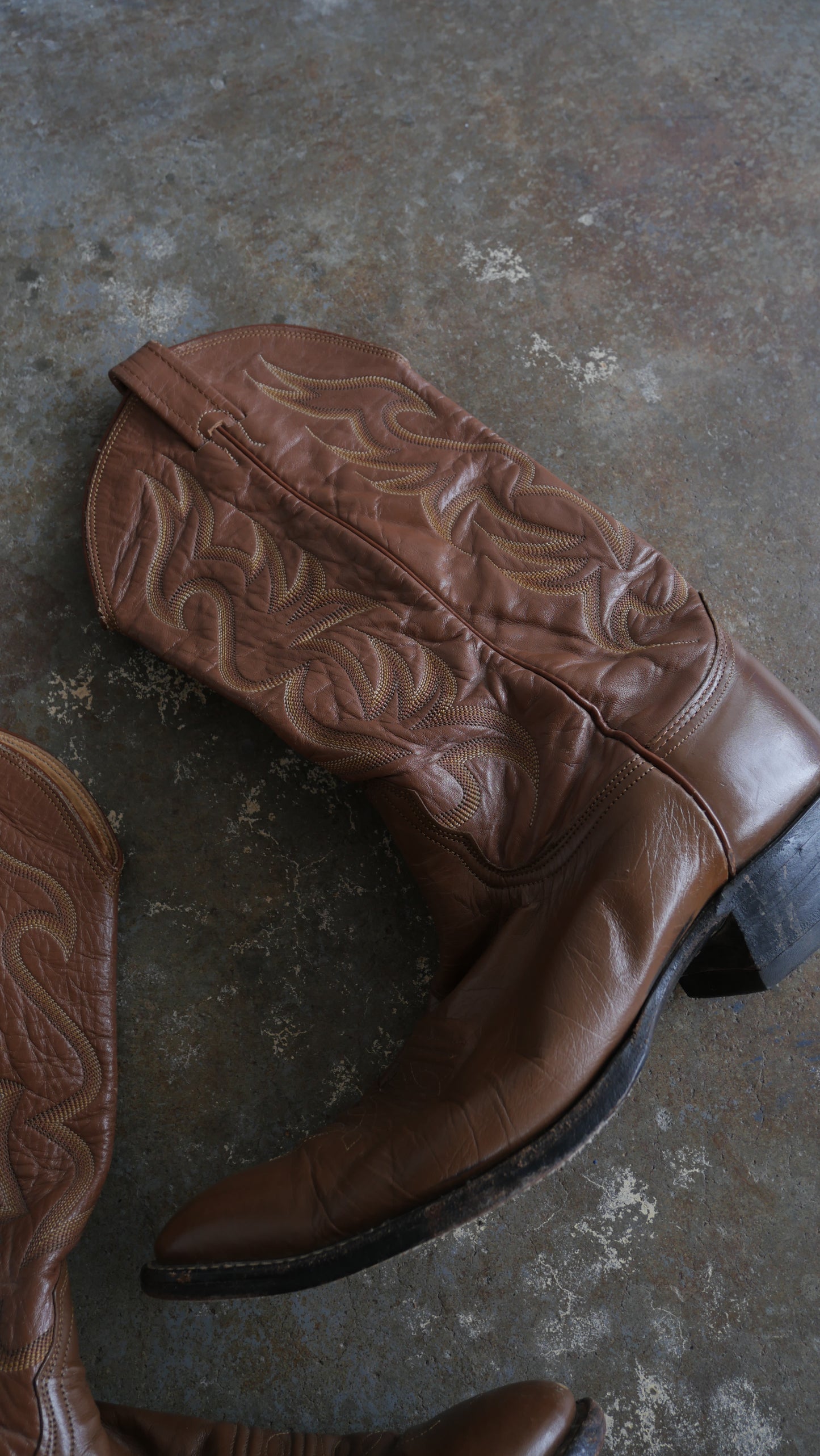 1980s Brown Cowboy Boots | 10.5