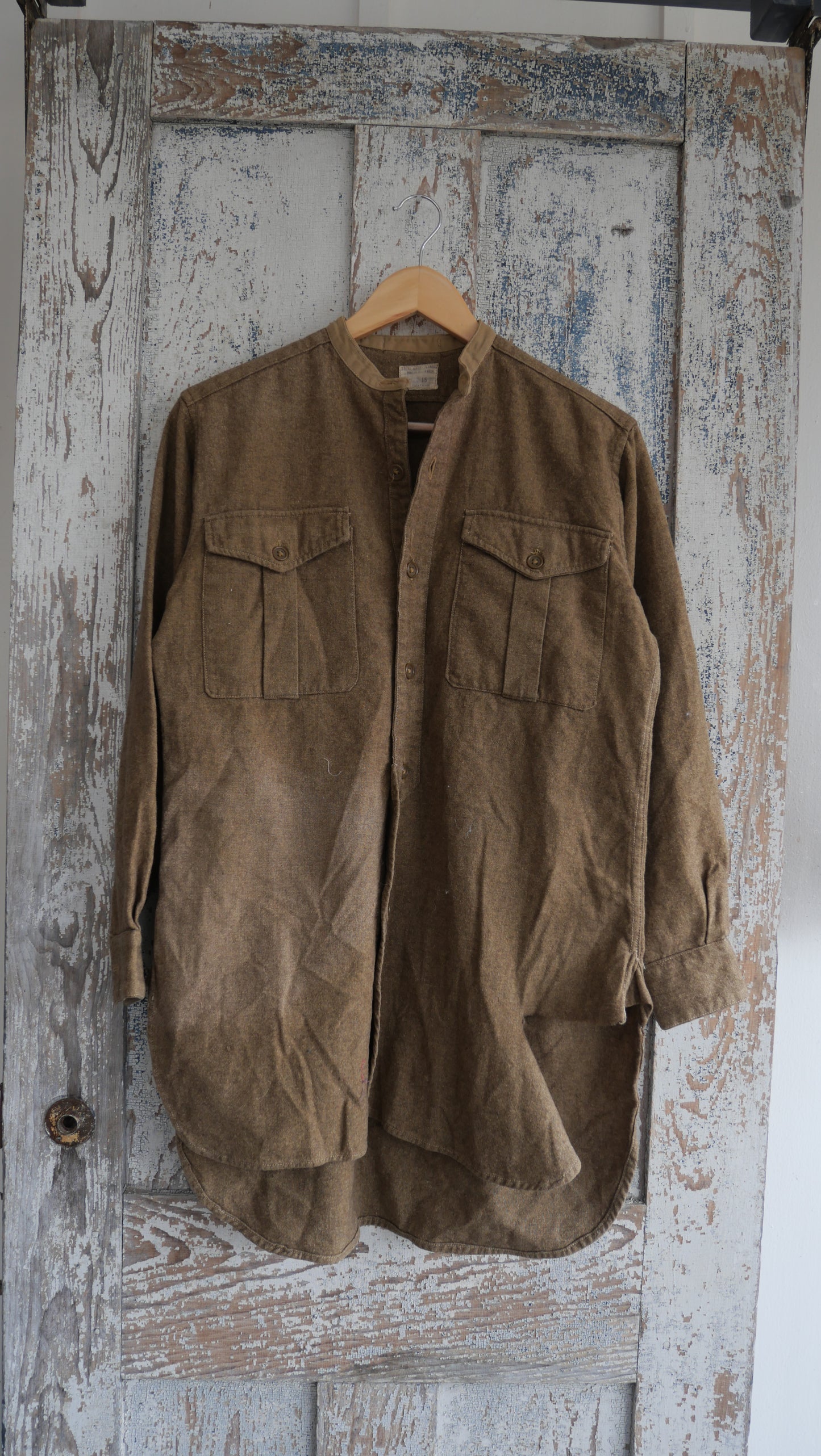 1950s Wool Military Shirt | L