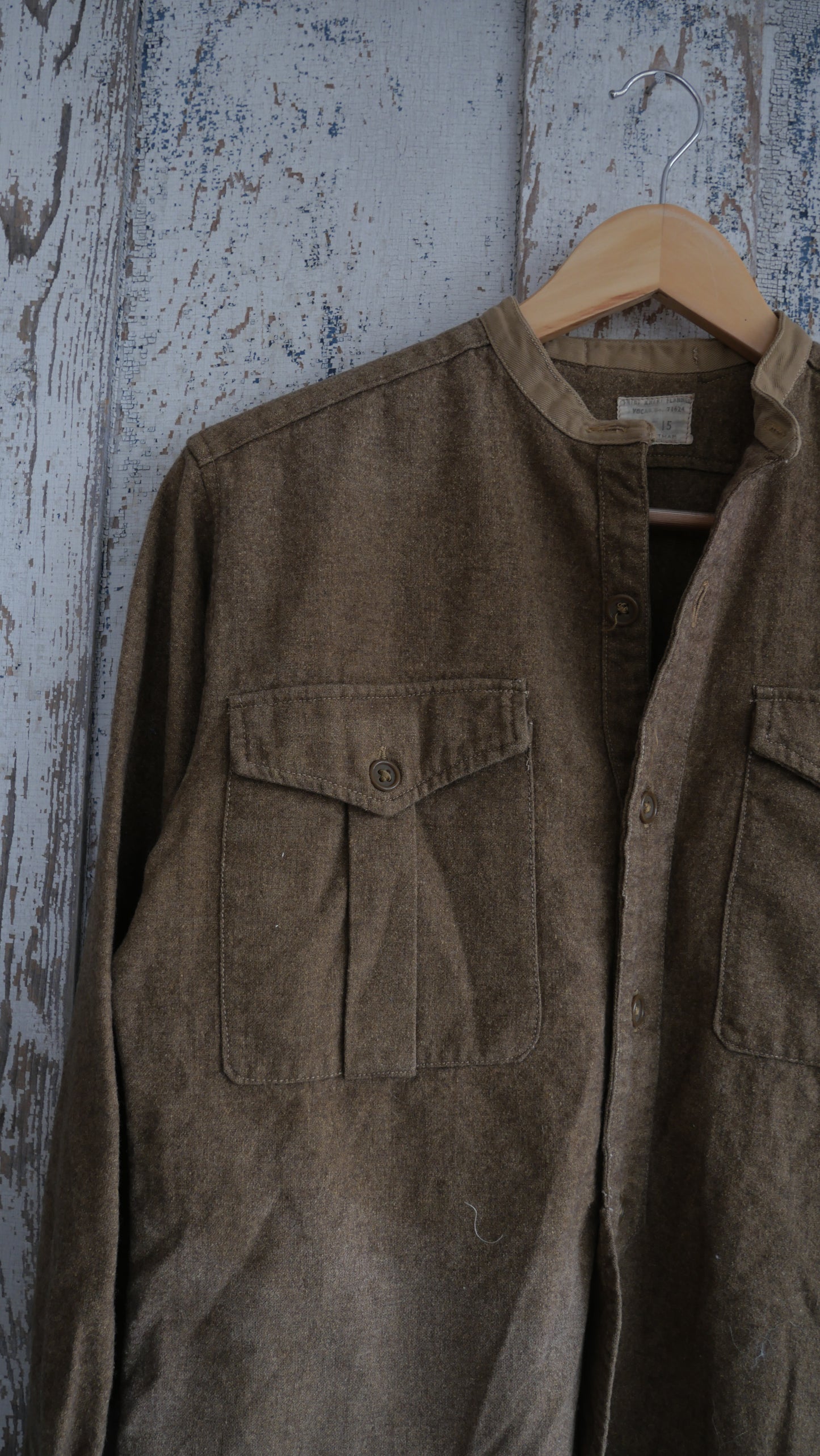 1950s Wool Military Shirt | L