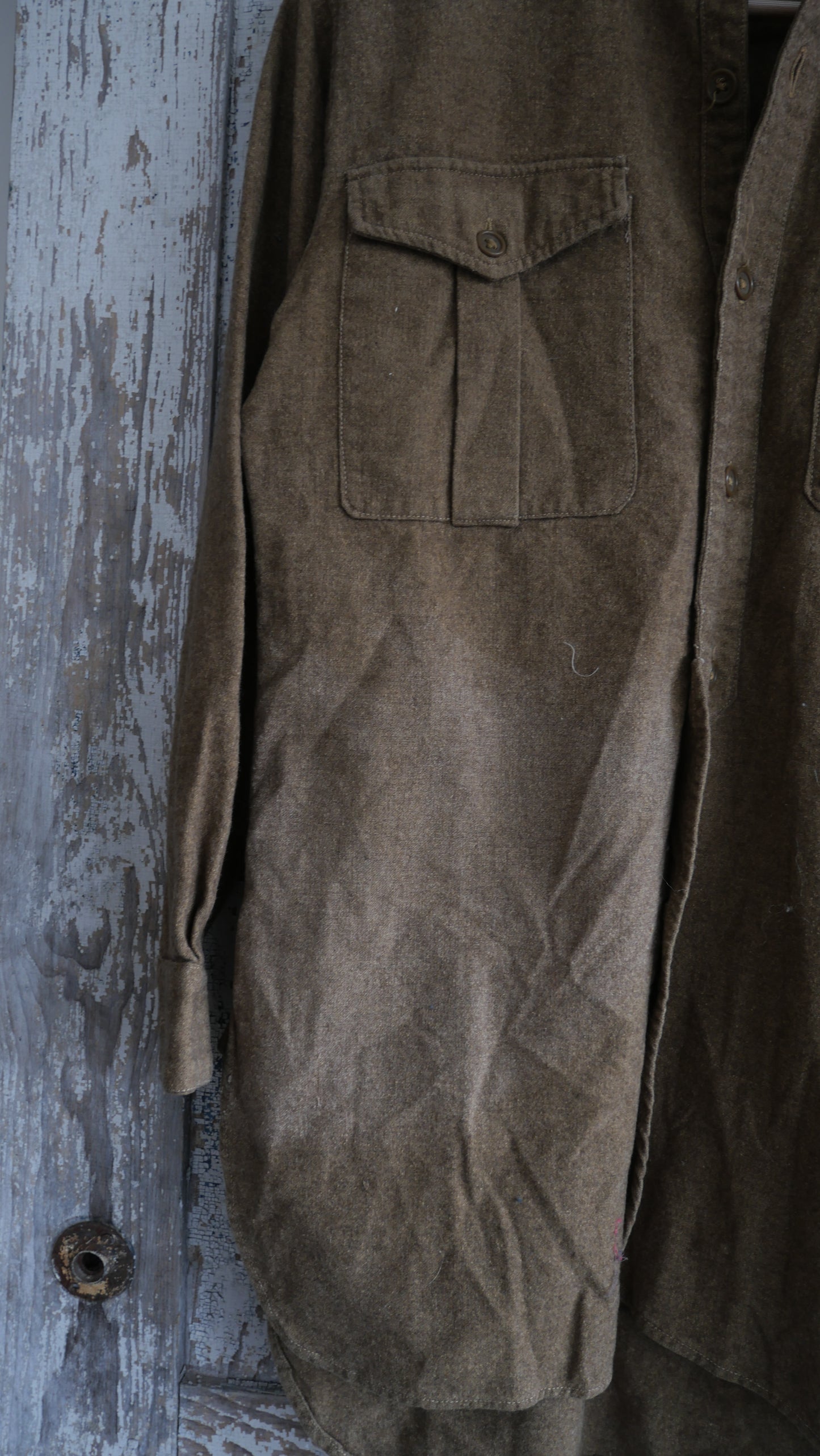 1950s Wool Military Shirt | L