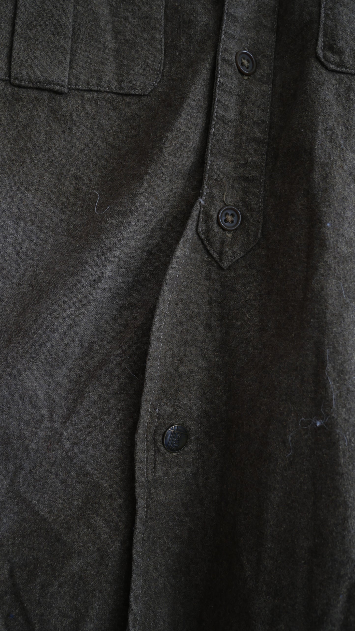 1950s Wool Military Shirt | L