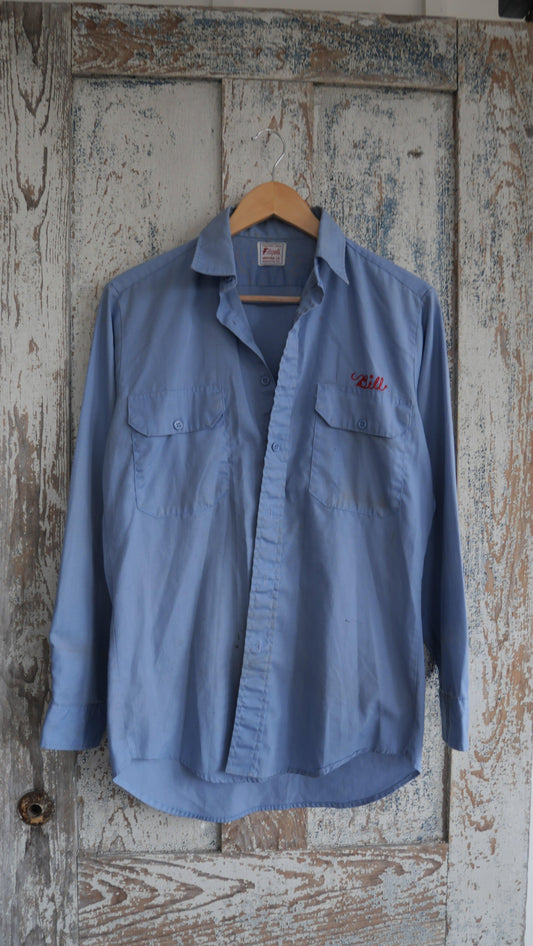 1960s Chain Stitch Work Shirt | L