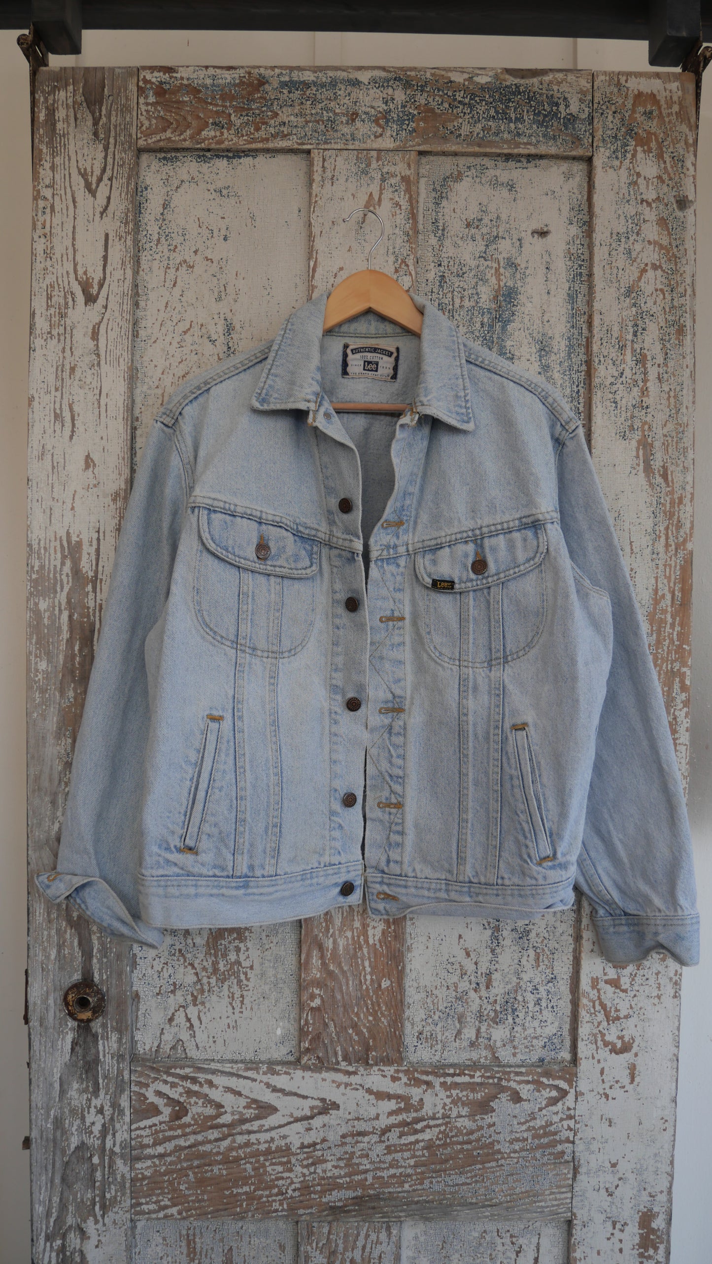 1980s Light Wash Lee Jacket | L