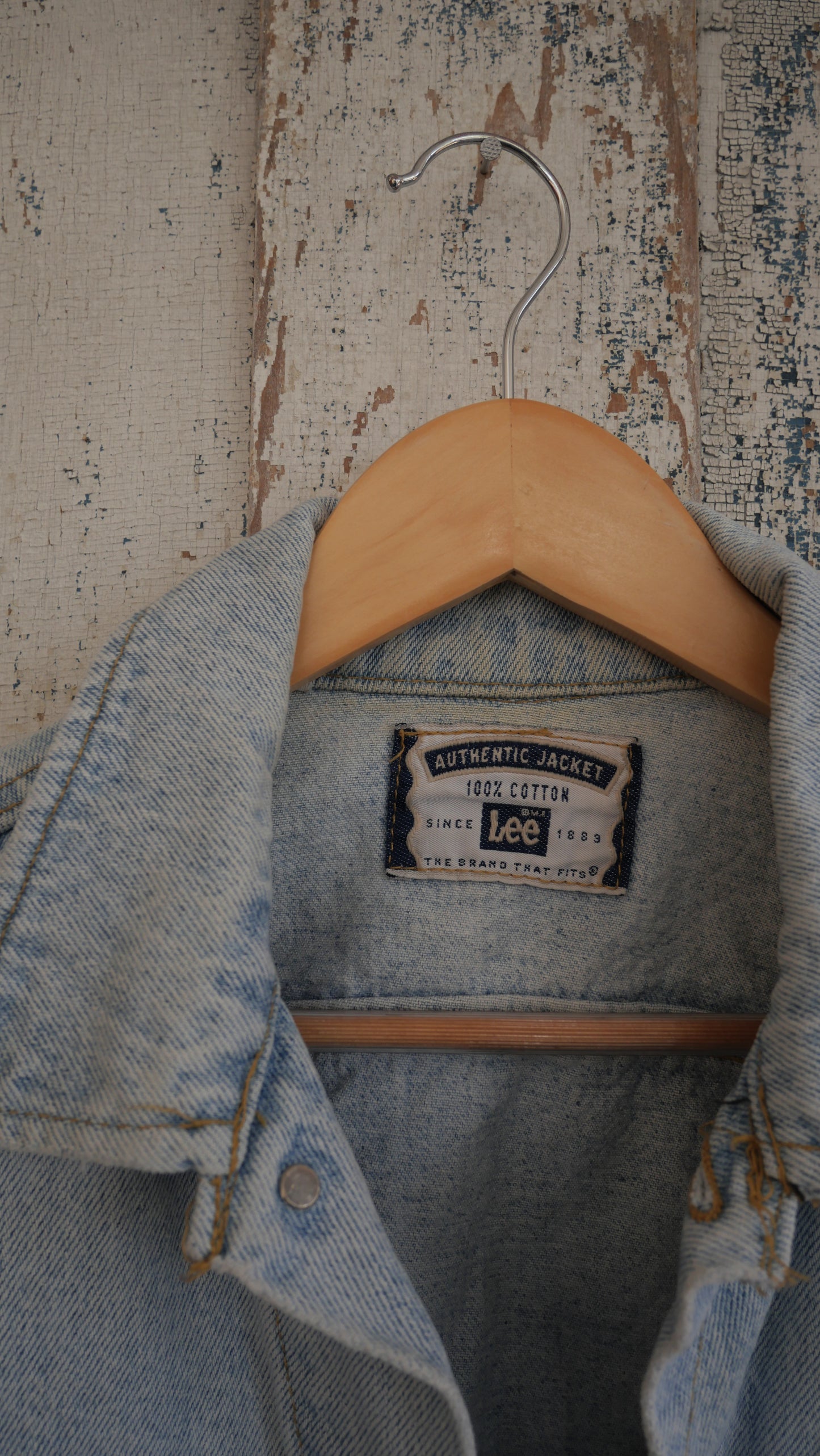 1980s Light Wash Lee Jacket | L