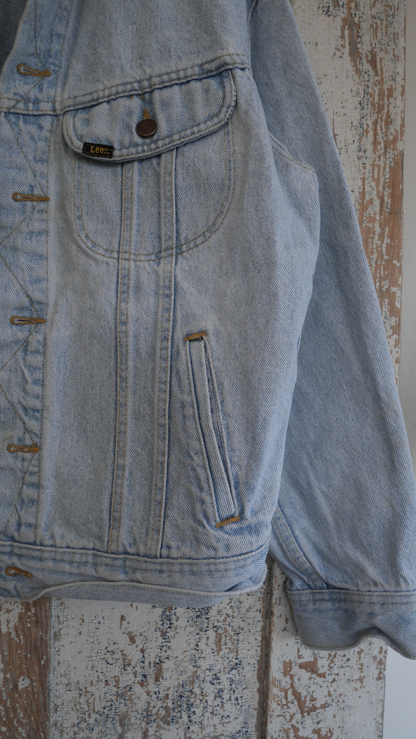 1980s Light Wash Lee Jacket | L