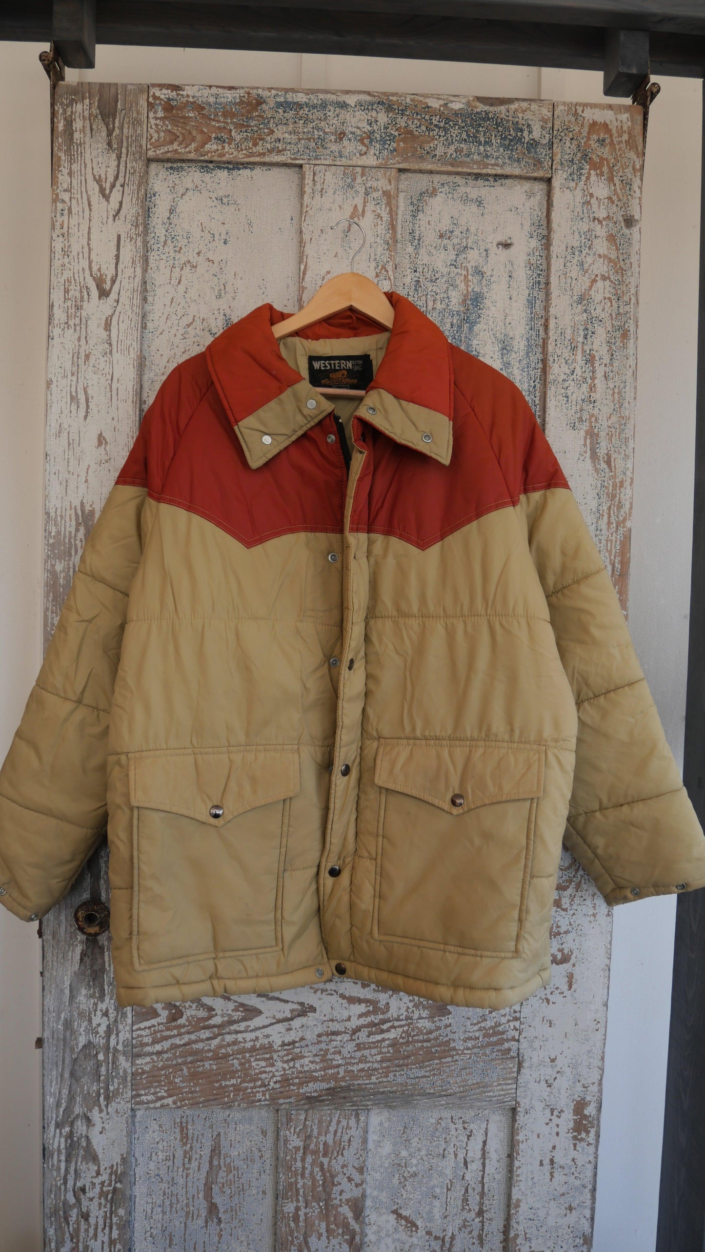 1970s Western Puffer Coat | L