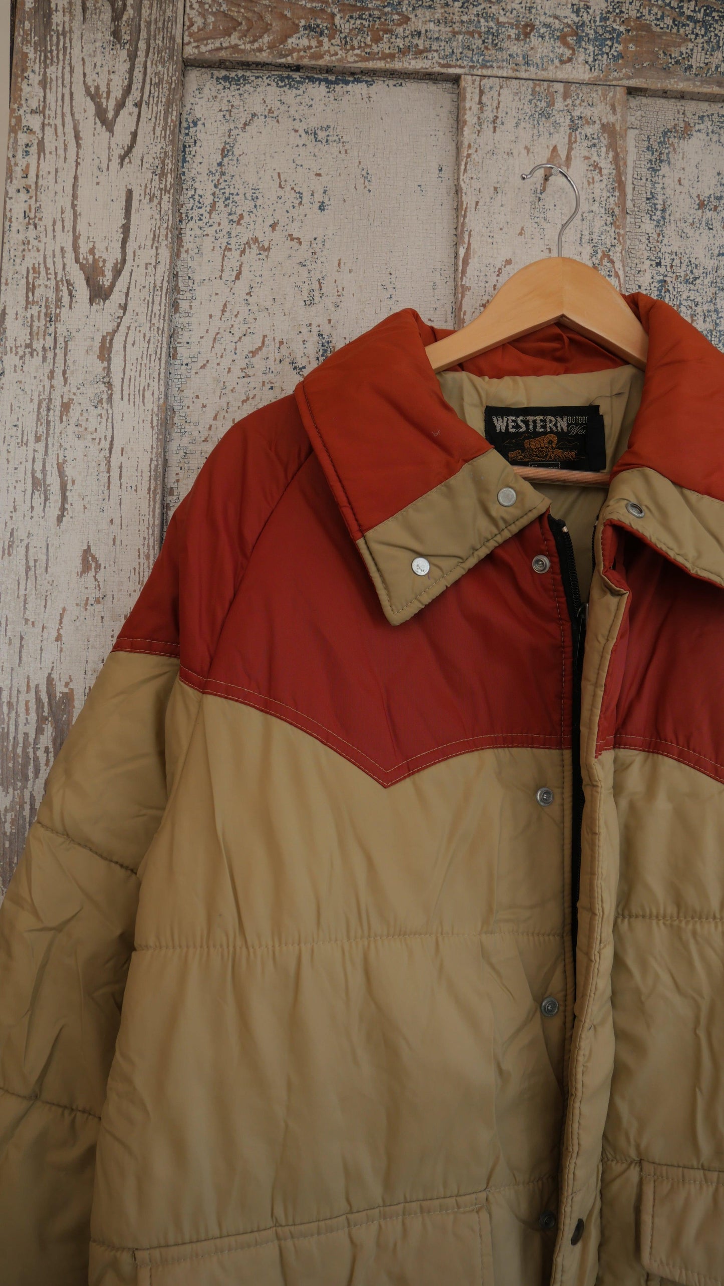 1970s Western Puffer Coat | L