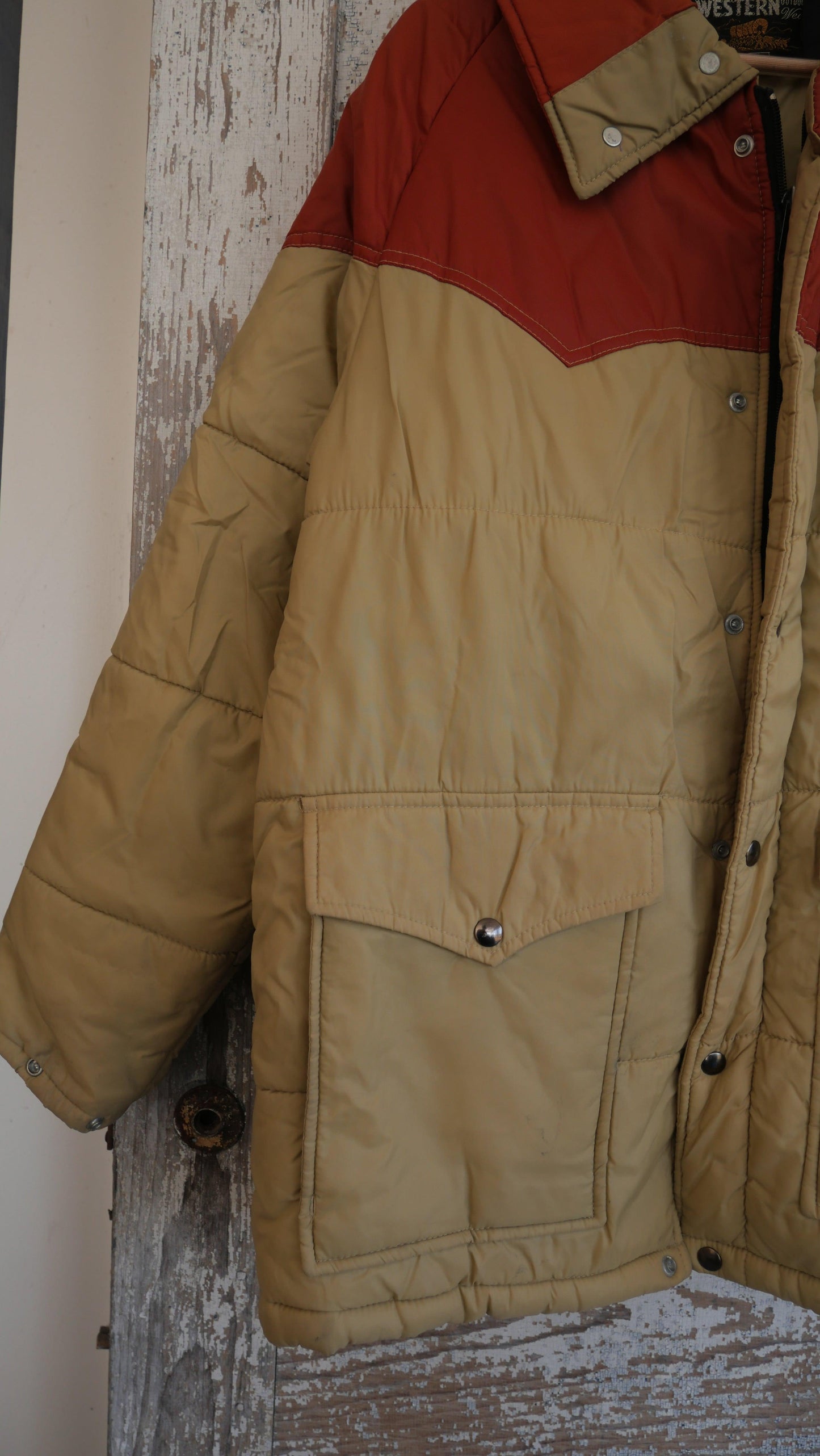 1970s Western Puffer Coat | L