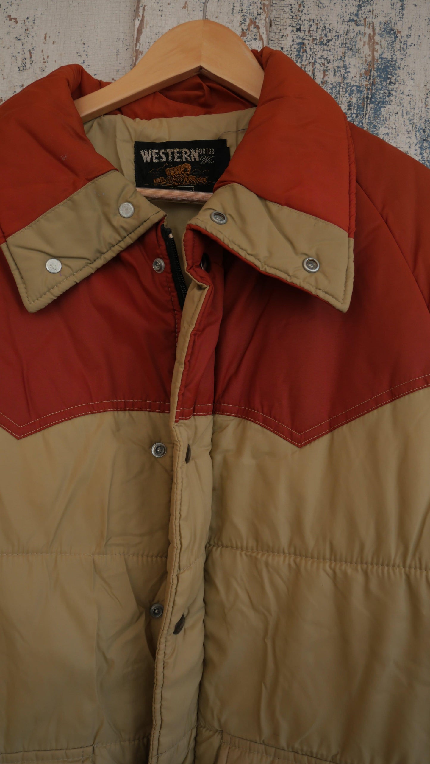 1970s Western Puffer Coat | L