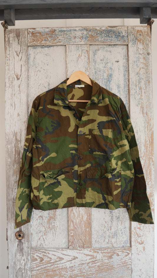 1980s Camo Boxy Chore Jacket | M