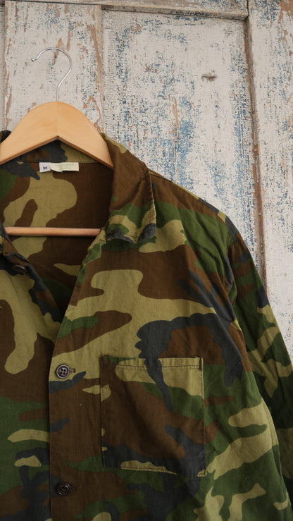 1980s Camo Boxy Chore Jacket | M