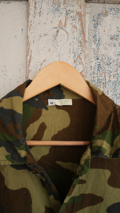 1980s Camo Boxy Chore Jacket | M