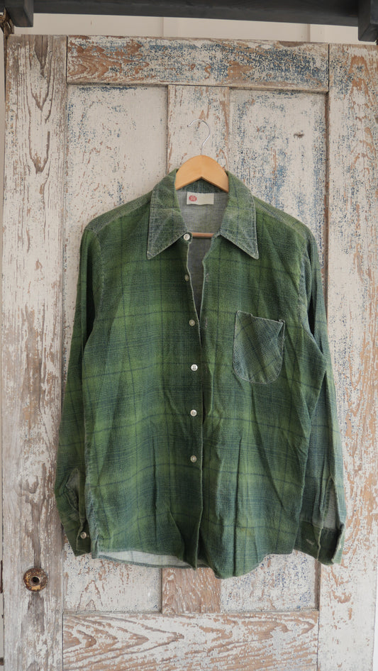 1970s Green Flannel | M