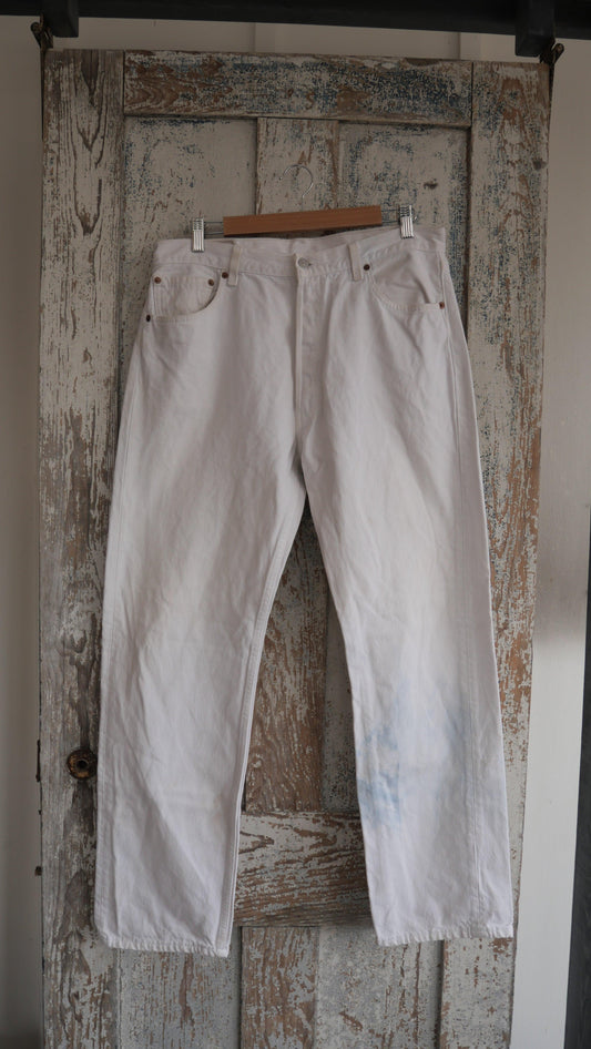 1990s White 501 Levi's | 36