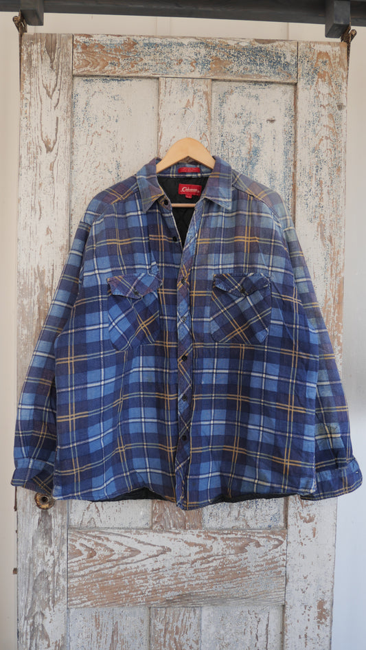 1990s Boxy Faded Quilted Flannel | L