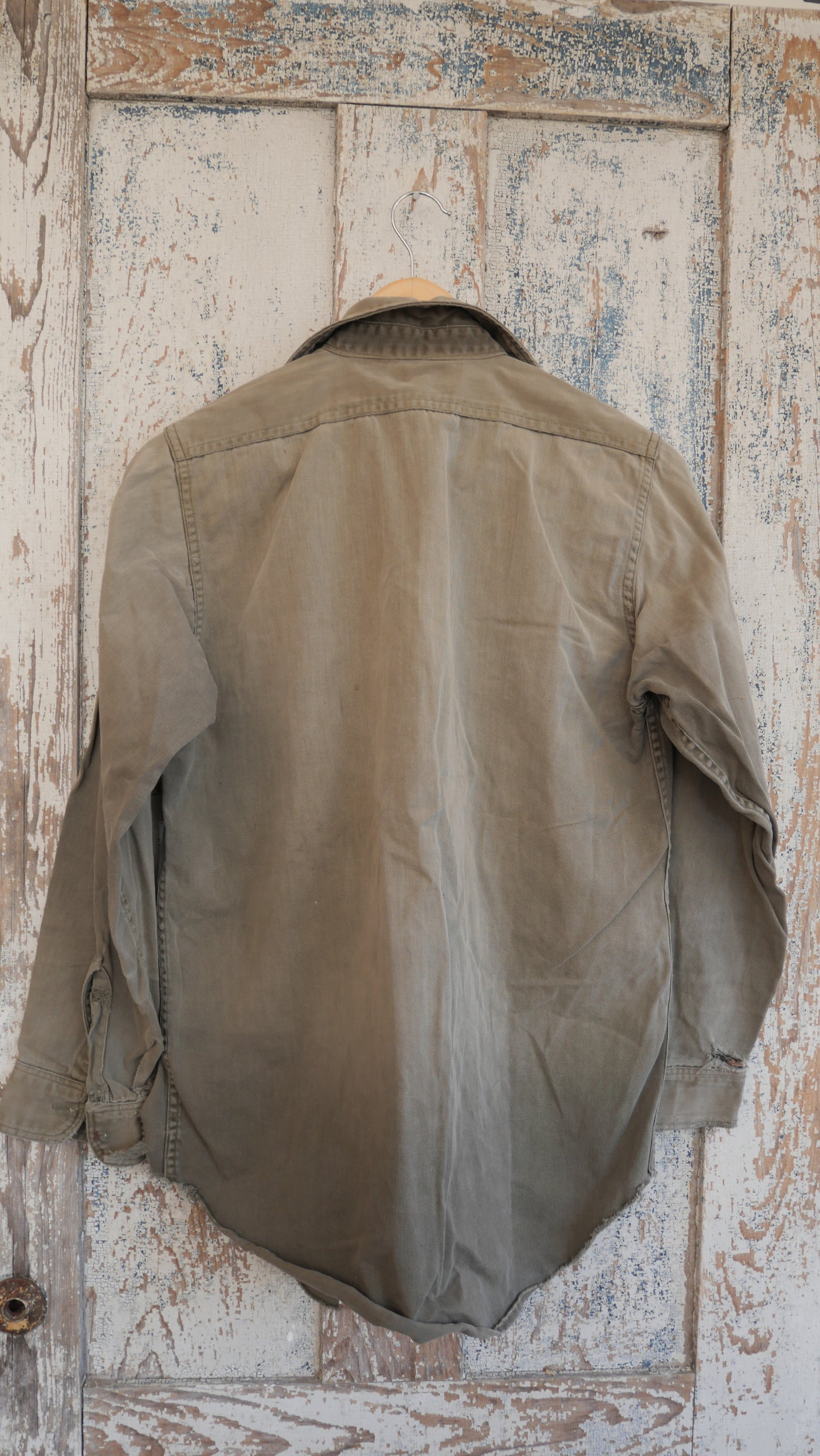 1960s Distressed Canvas Shirt | M