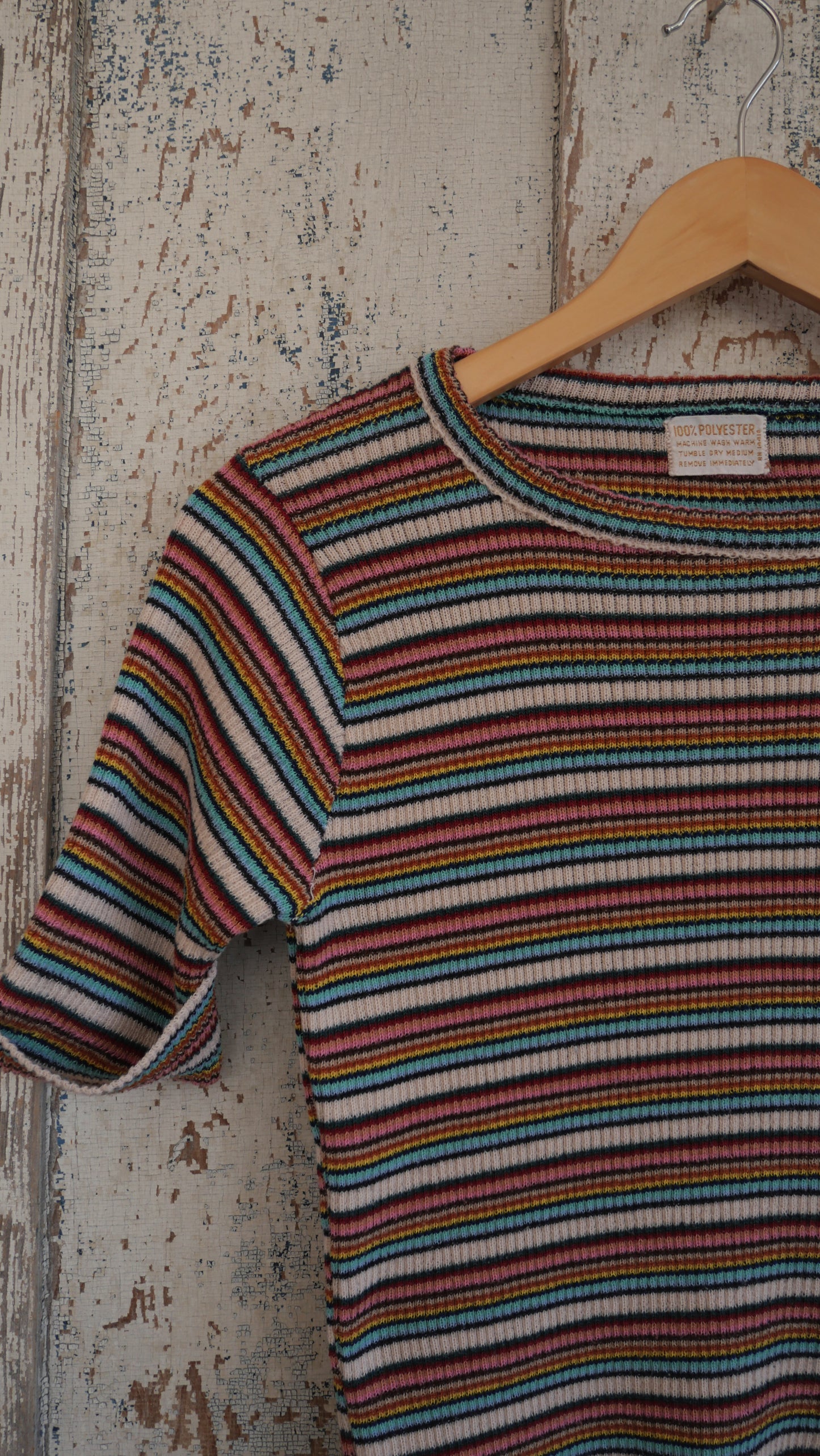 1970s Striped Tube Tee | M