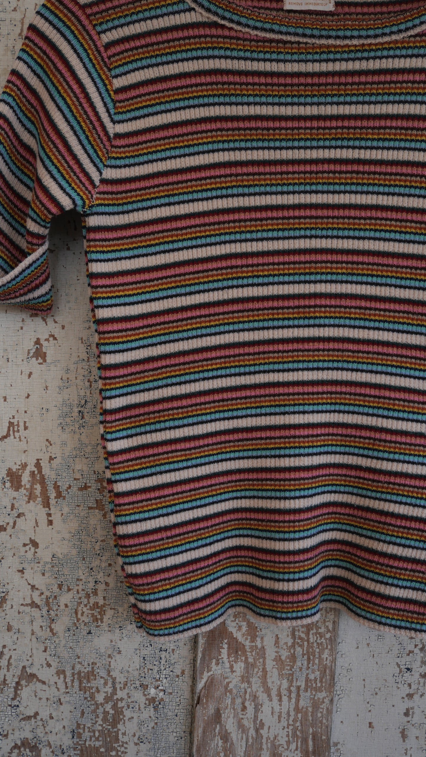 1970s Striped Tube Tee | M