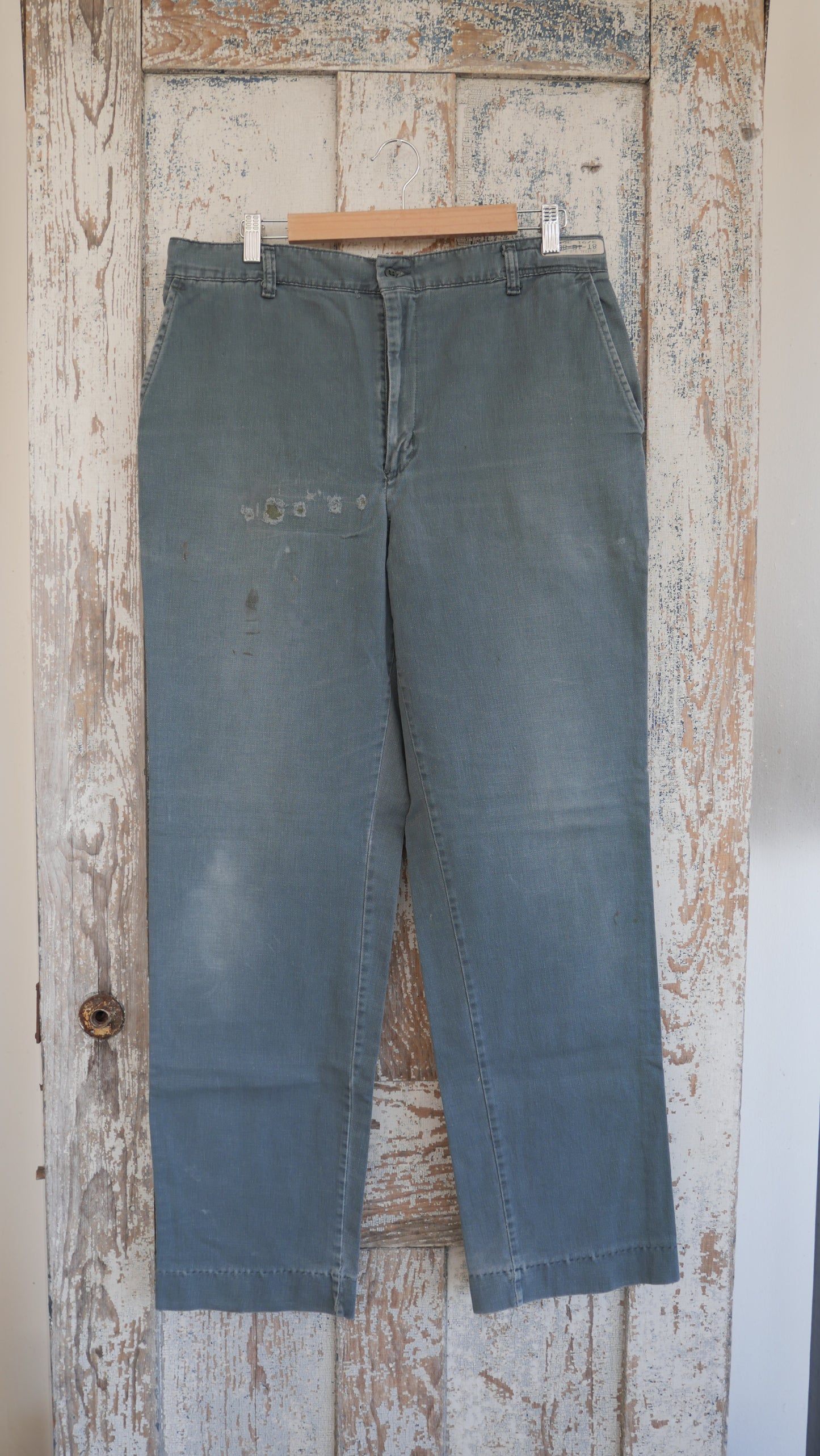 1970s Green Work Pants | 35