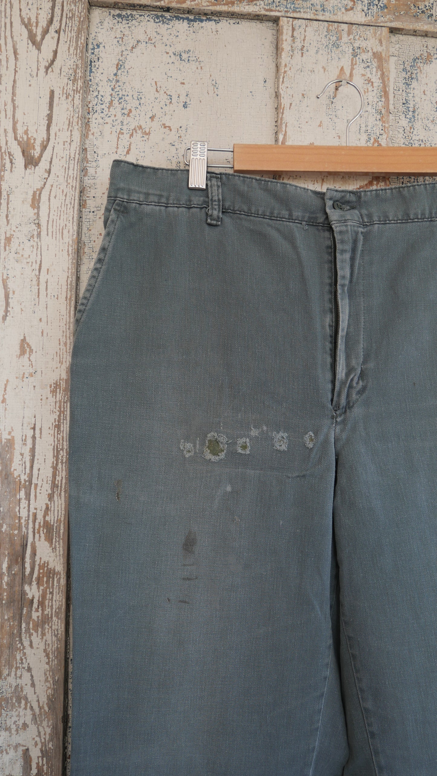 1970s Green Work Pants | 35