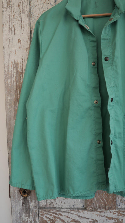 1970s Teal Workwear Jacket | L