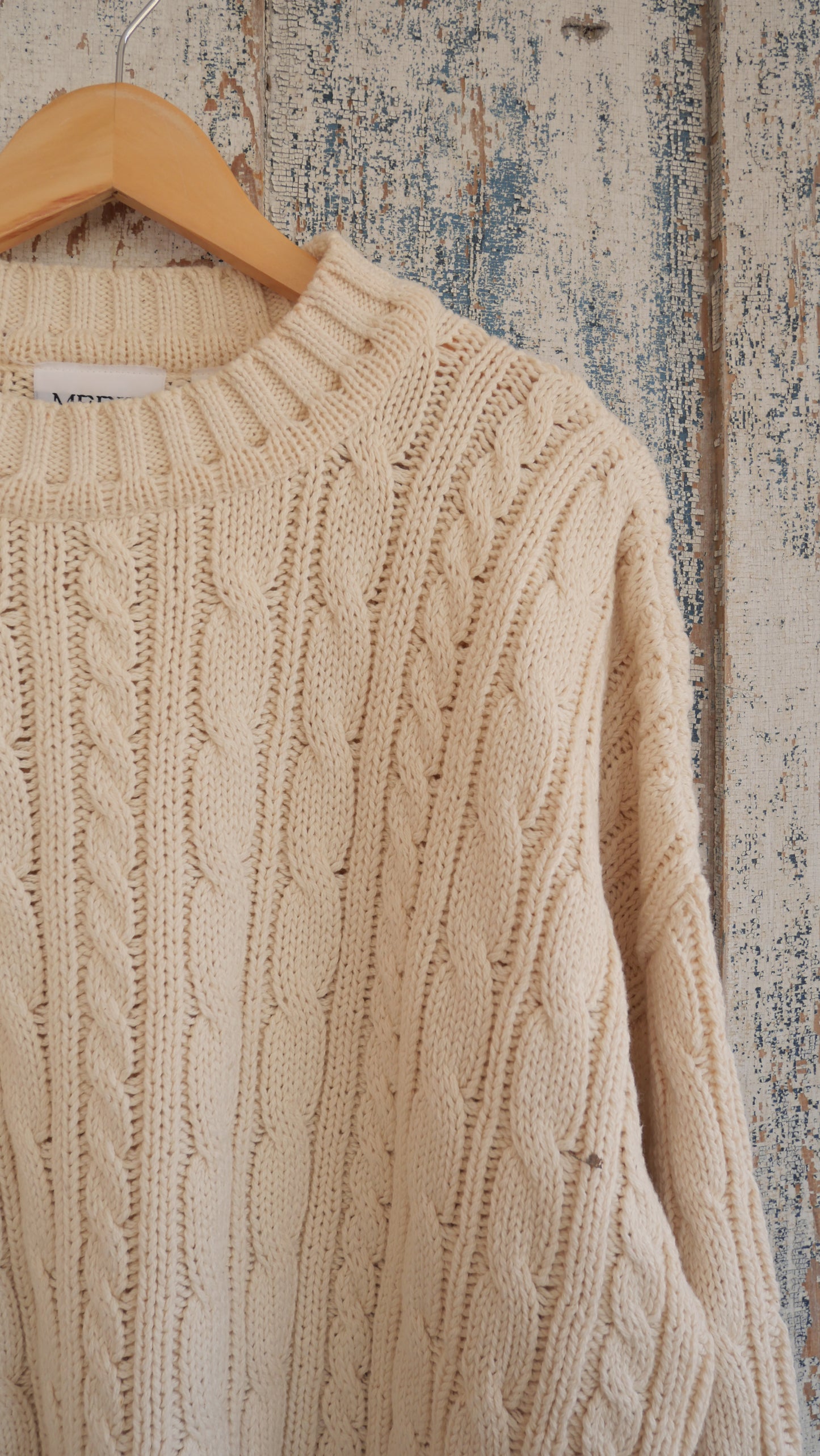 1980s Cable Knit Sweater | XL