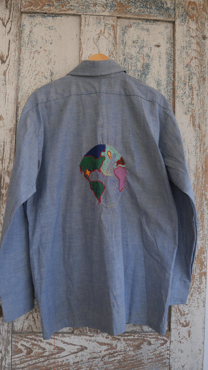 1970s Levi's Embroidered Shirt | L