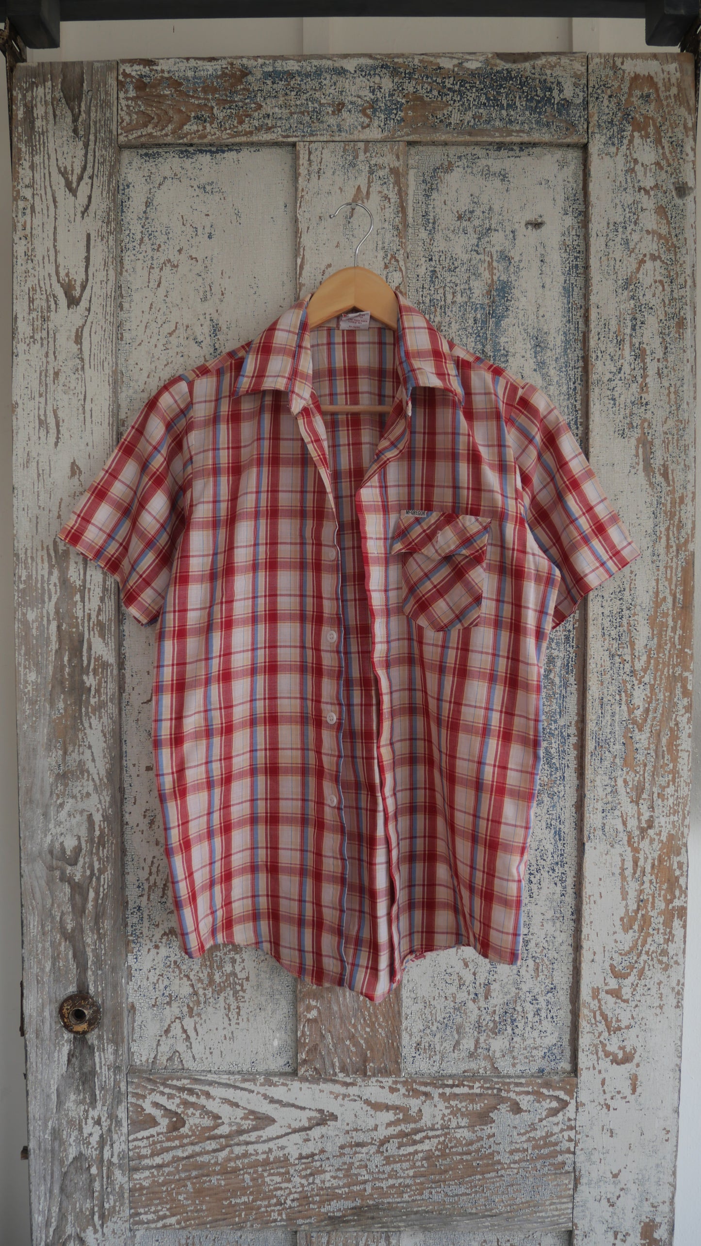 1980s Plaid Button Up | M