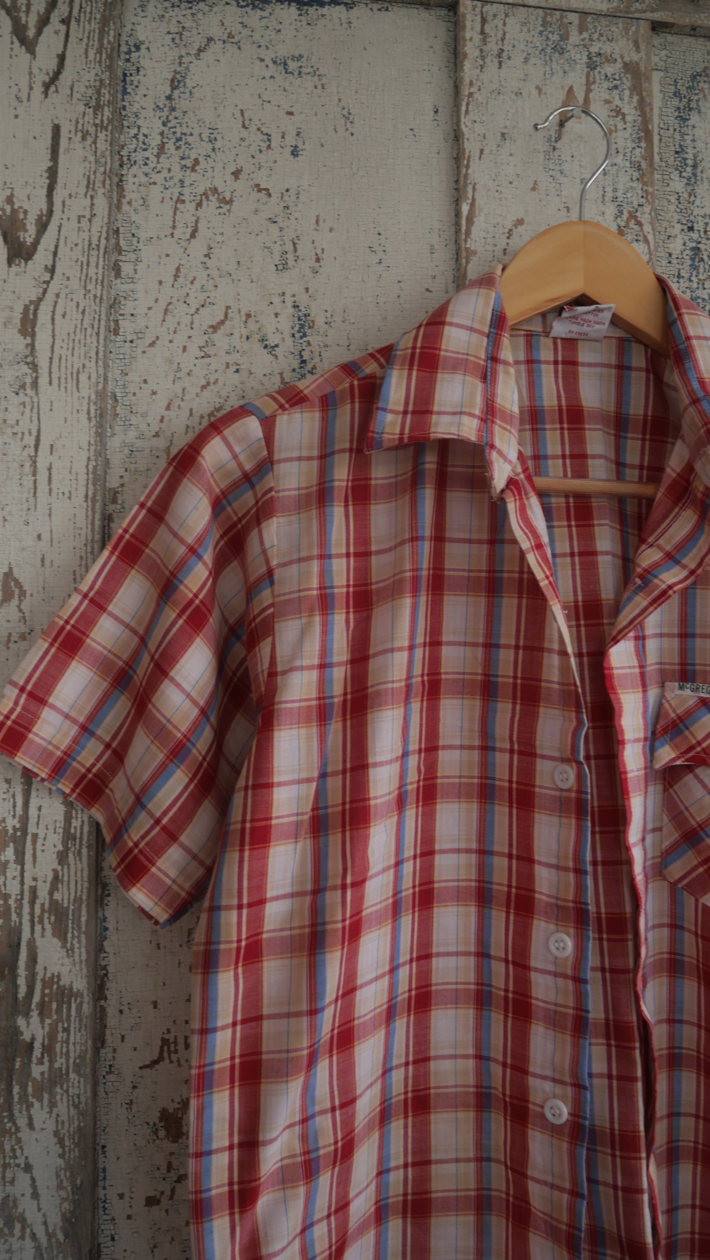 1980s Plaid Button Up | M