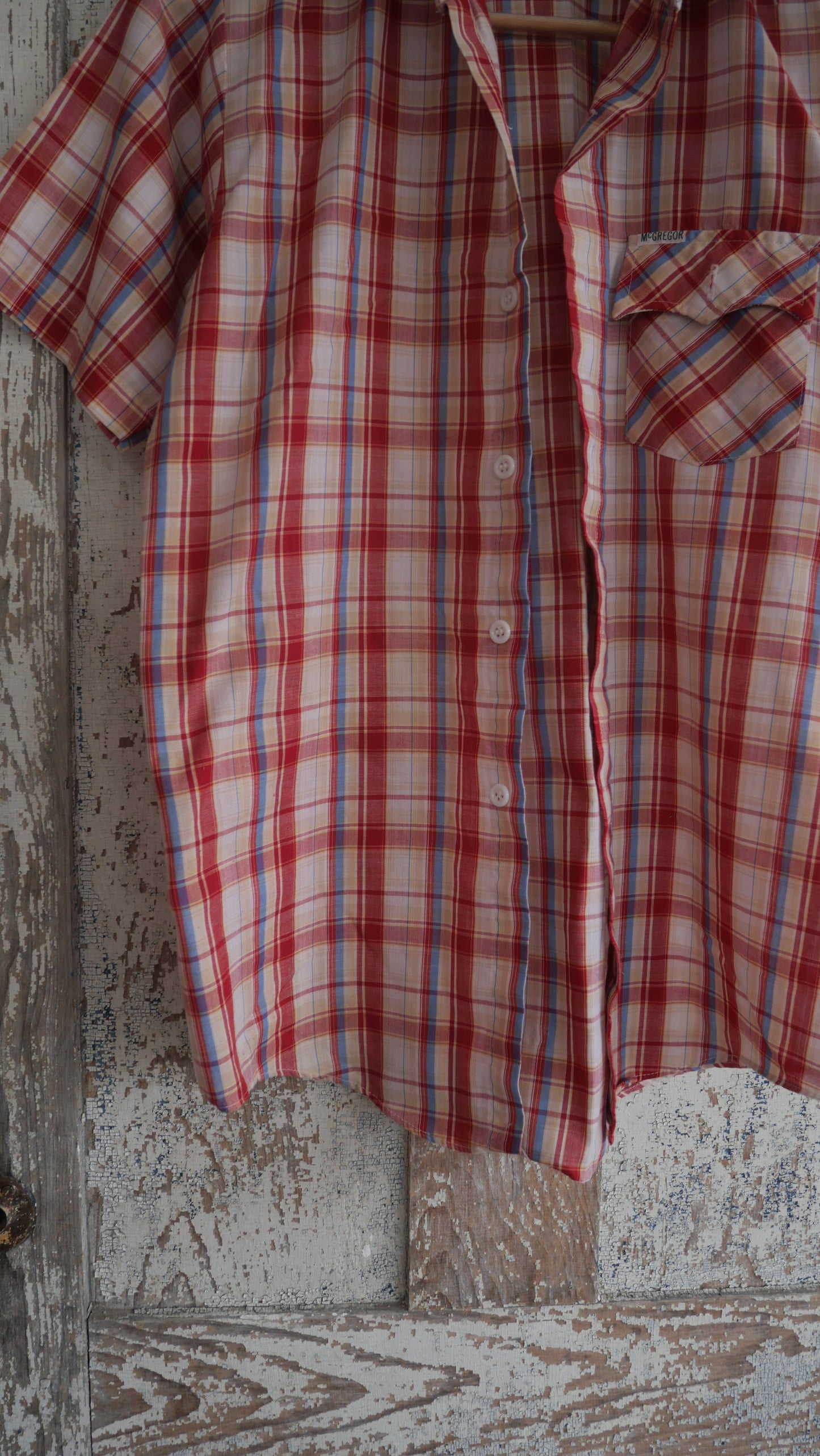 1980s Plaid Button Up | M