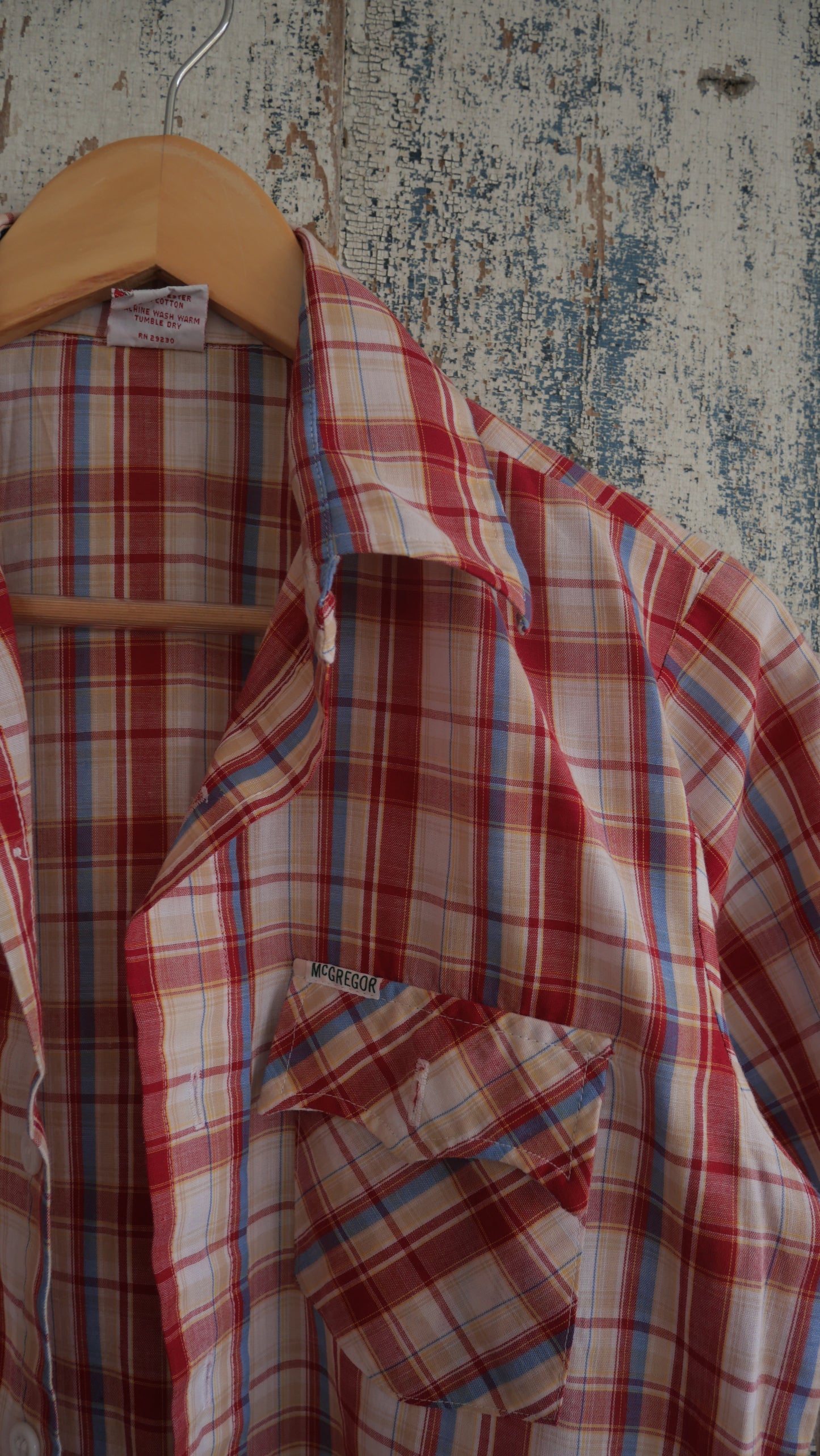 1980s Plaid Button Up | M