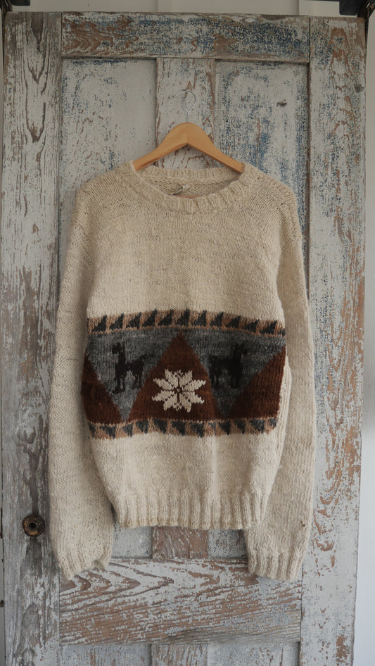 1980s Alpaca Knit Sweater | M