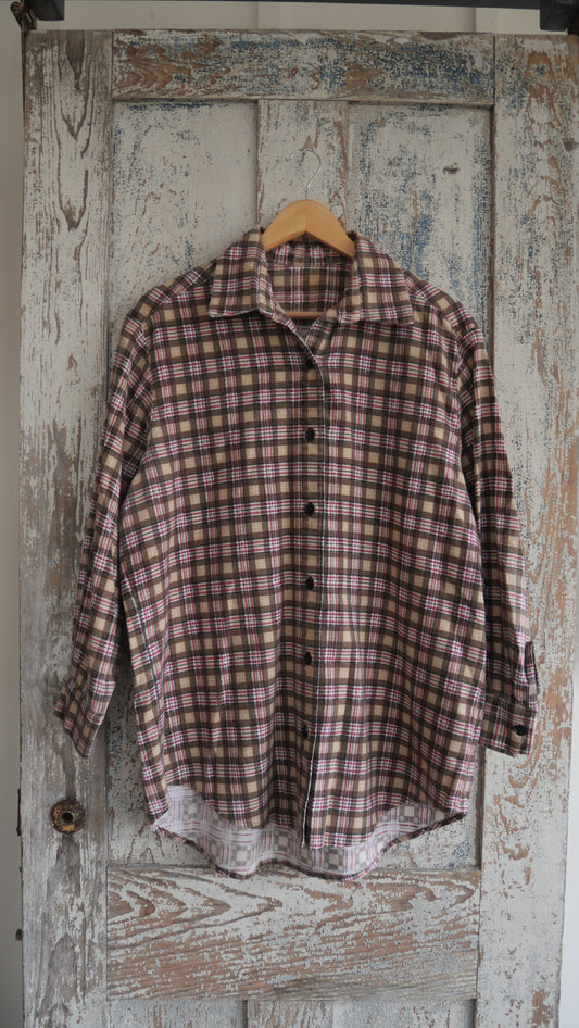 1980s Flannel Shirt | L