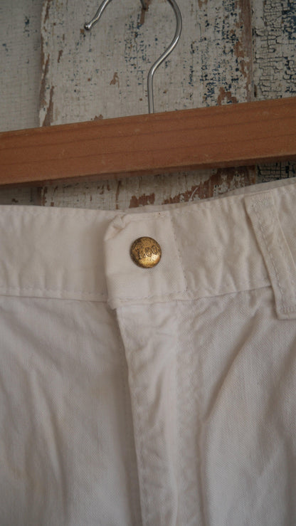 1960s White Lee Shorts | 29