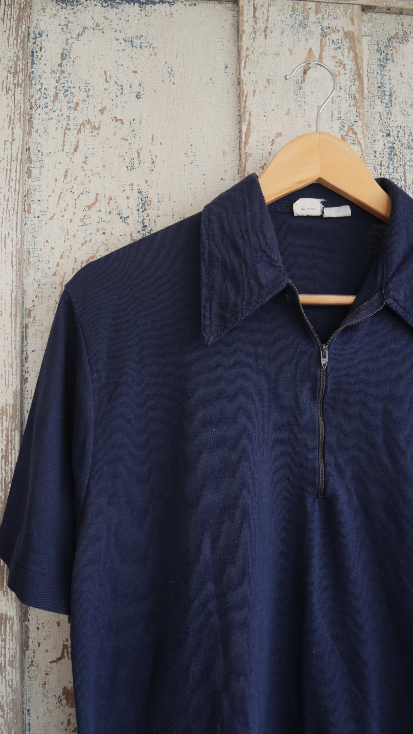 1960s Quarter Zip Shirt | M