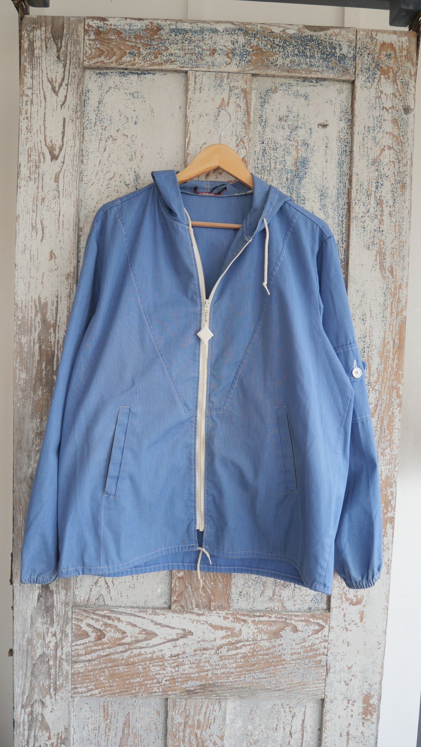 1970s Denim ZIp Up | L