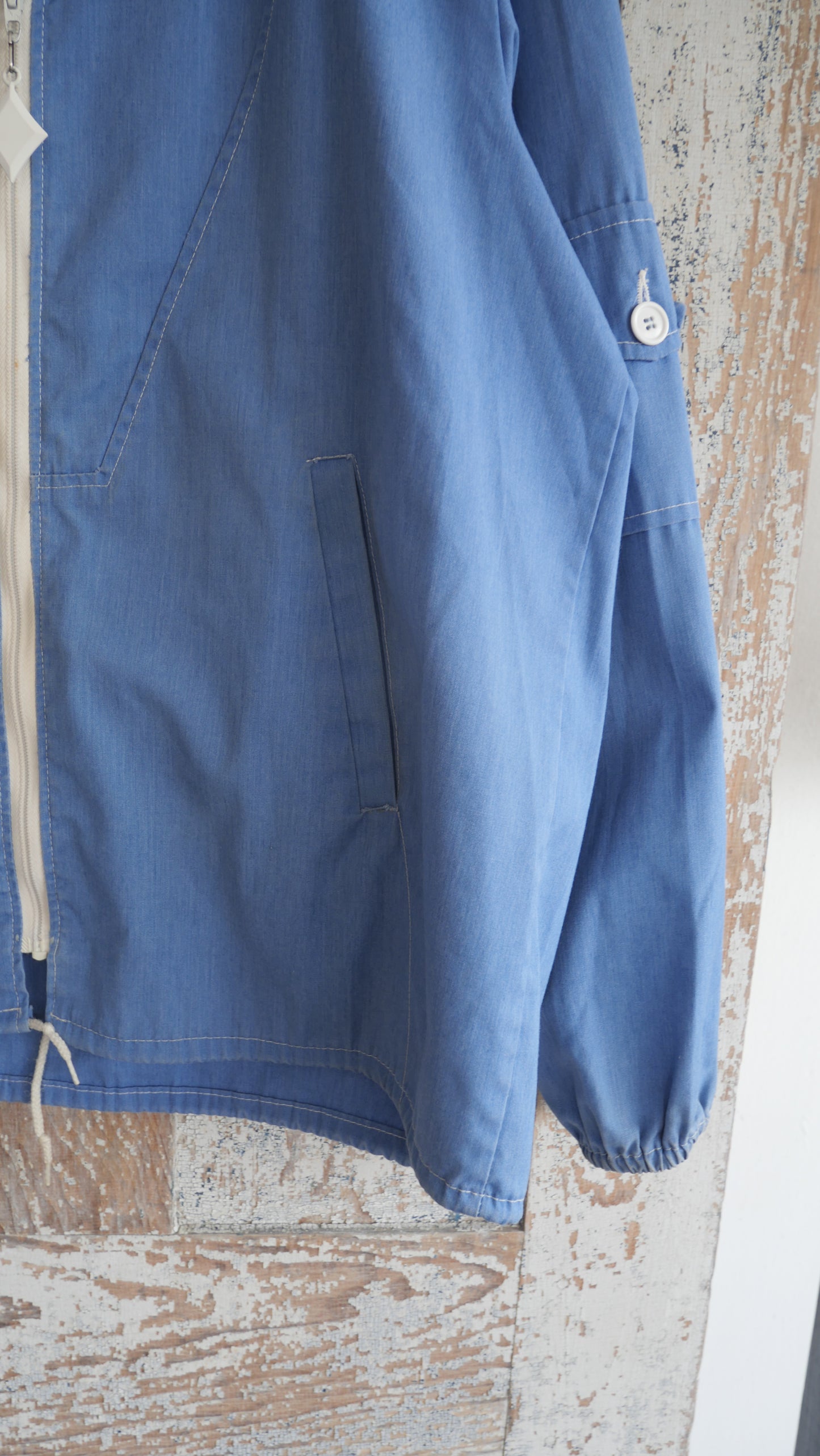 1970s Denim ZIp Up | L