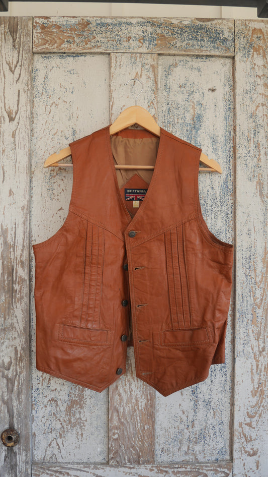 1980s Leather Blazer | M